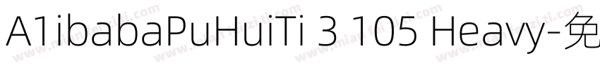 A1ibabaPuHuiTi 3 105 Heavy字体转换